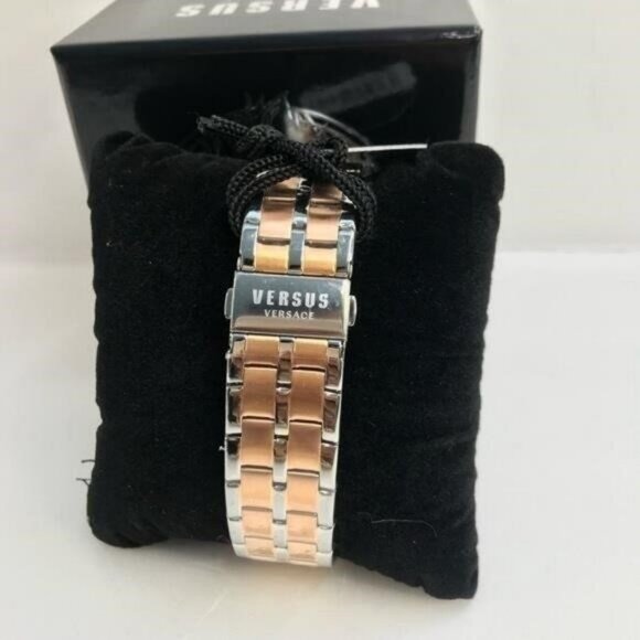 - New Authentic VERSUS Versace Men's Gray Dial Stainless Steel Bracelet Wa… - Picture 10 of 11
